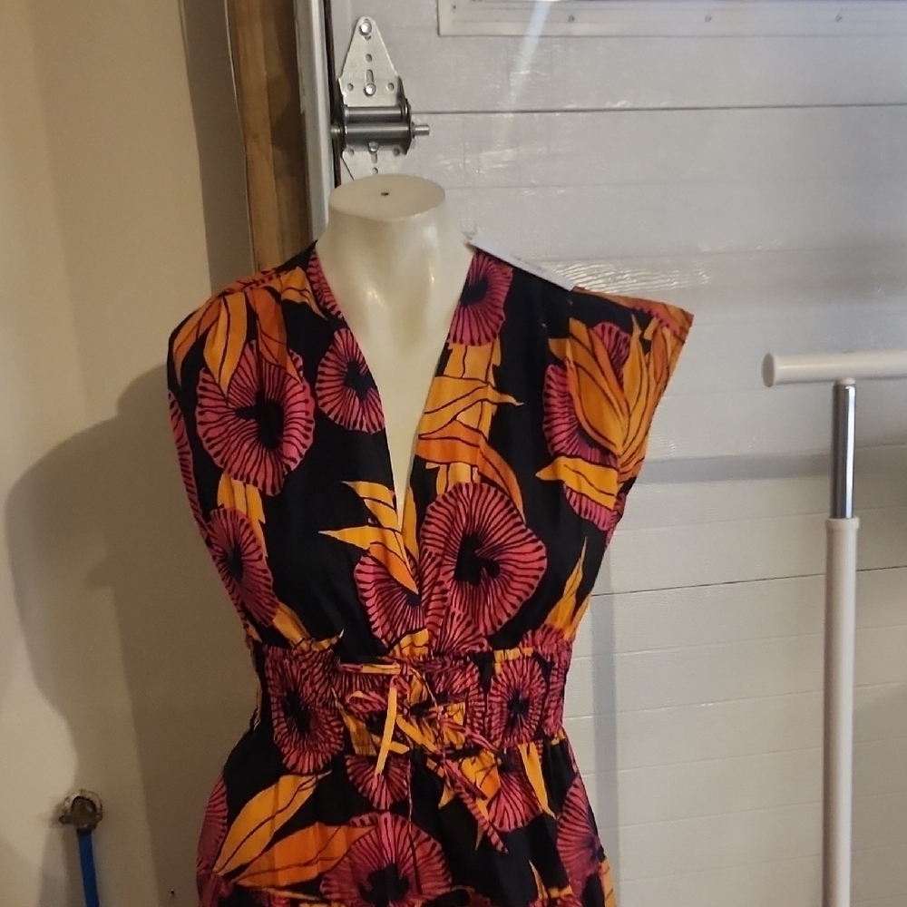 Derek Lam 10 Crosby Fatima Floral Cotton Midi Dress Size 0 $550 - Picture 6 of 8